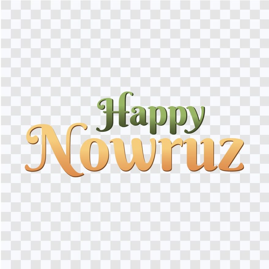 Nowruz Text Effect in Illustrator, PSD, EPS, SVG, JPG, PNG