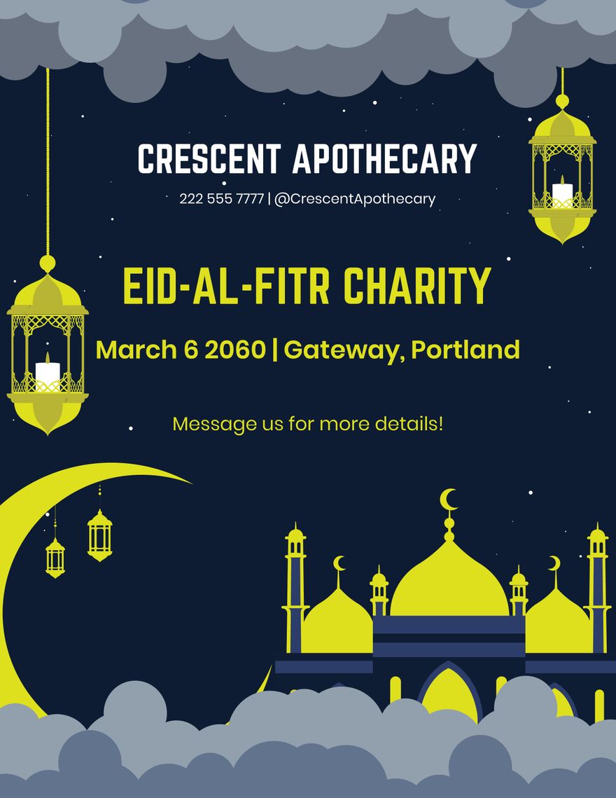 Eid al-Fitr Event Flyer