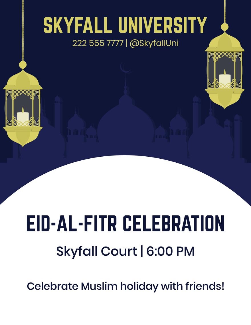 Creative Eid al-Fitr Flyer
