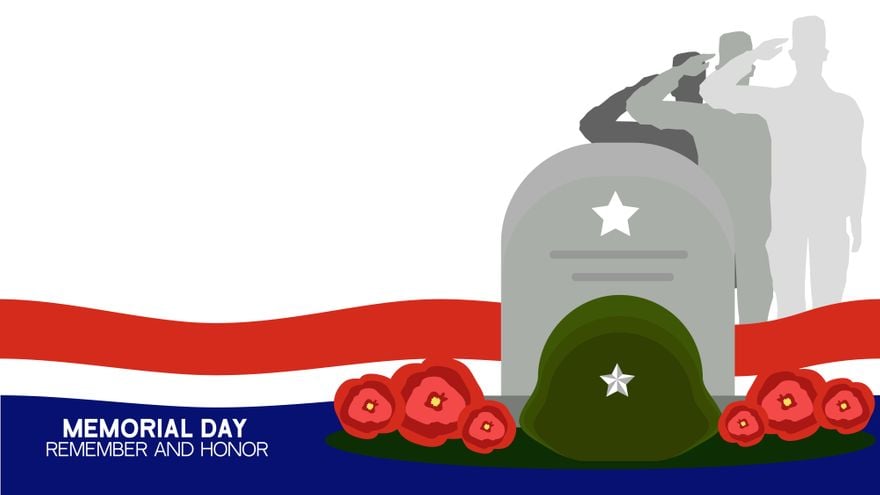 Free Memorial Day Vector Background