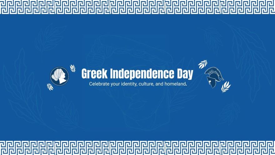 Greek Independence Day Youtube Banner