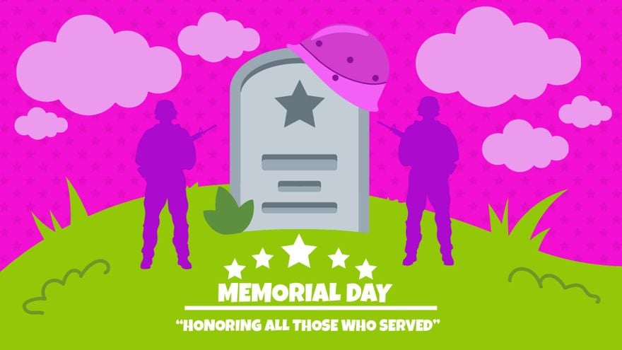 Memorial Day Pink Background