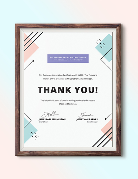 Customer Appreciation Templates Printable
