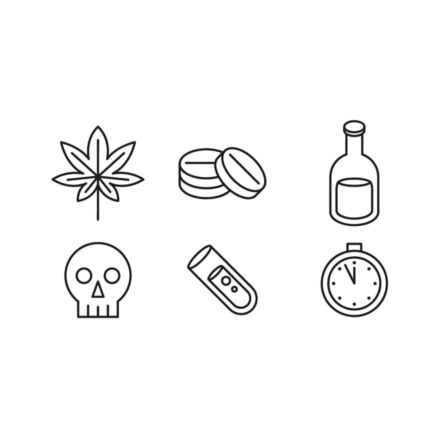 Drug Awareness Icons