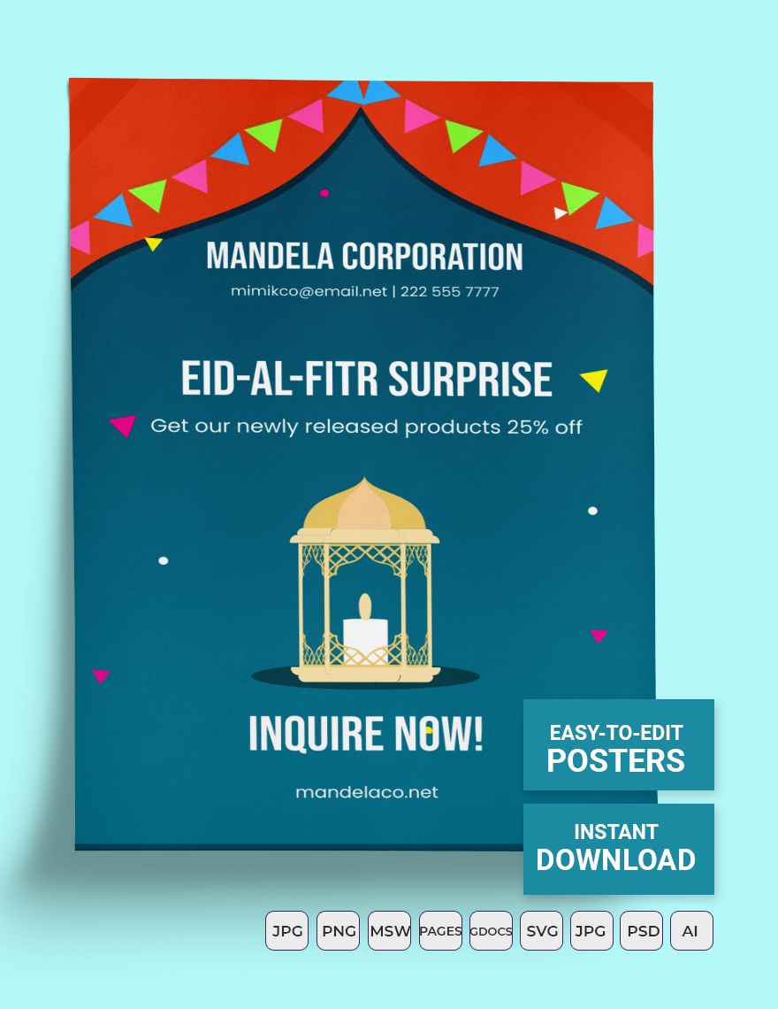 Eid al-Fitr Advertisement Poster