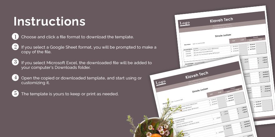 Simple Ledger Templates - Google Sheets, Excel | Template.net