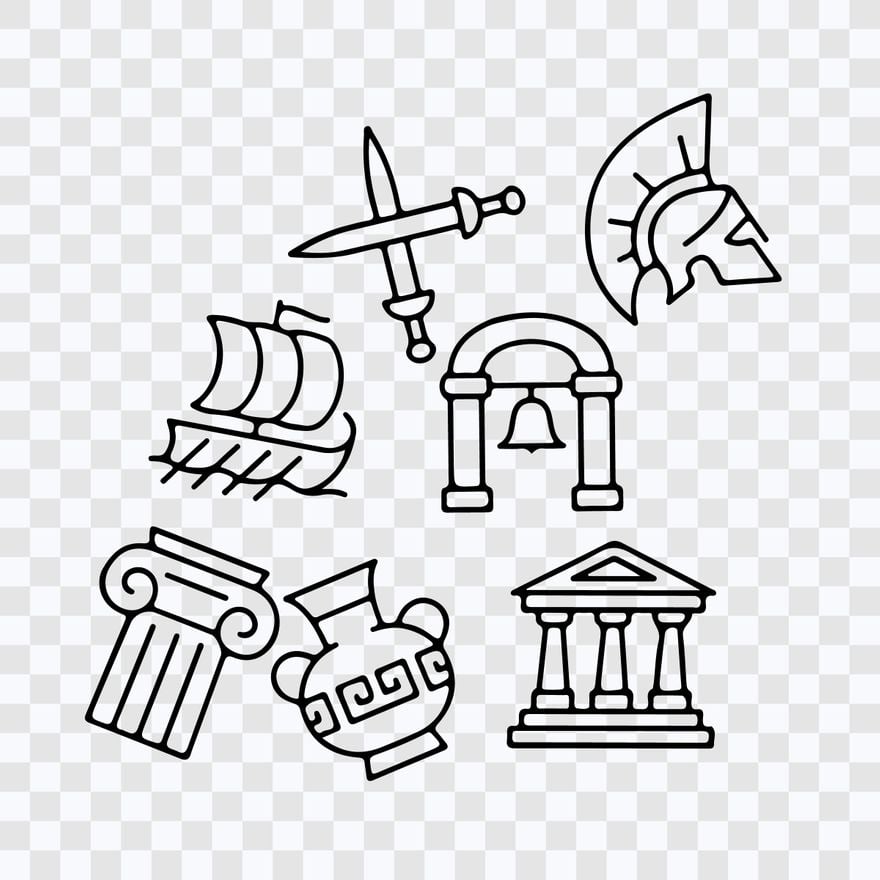 Greek Independence Day Outline in Illustrator, PSD, EPS, SVG, JPG, PNG
