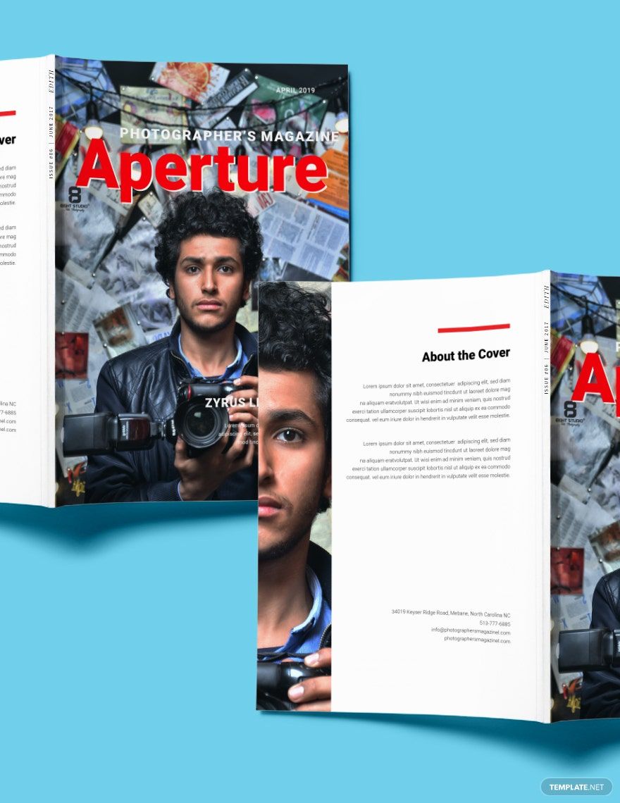 Photographer Magazine Template in PSD, InDesign