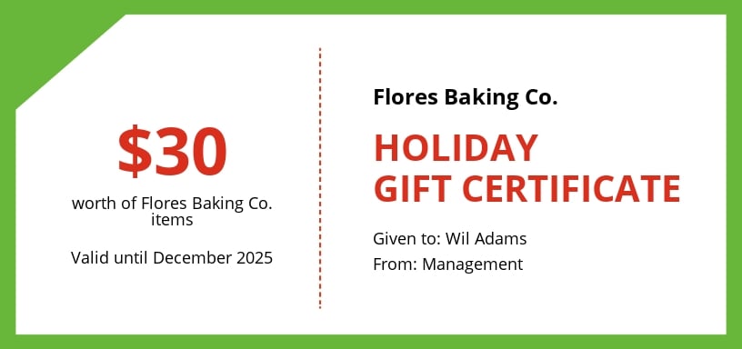 Free Simple Holiday Gift Certificate Template.jpe