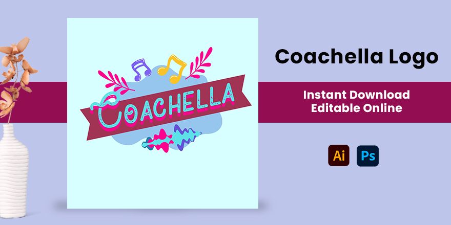 Free Coachella Logo - Download in Illustrator, PSD | Template.net