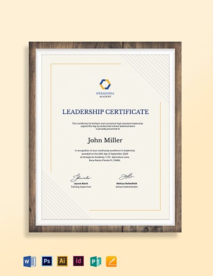 beauty sample certificate Certificate PSD  Award Template  Leadership   Word