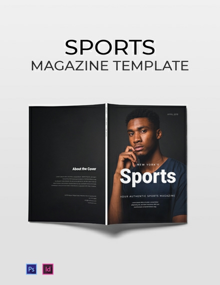 Free, custom printable sports magazine cover templates