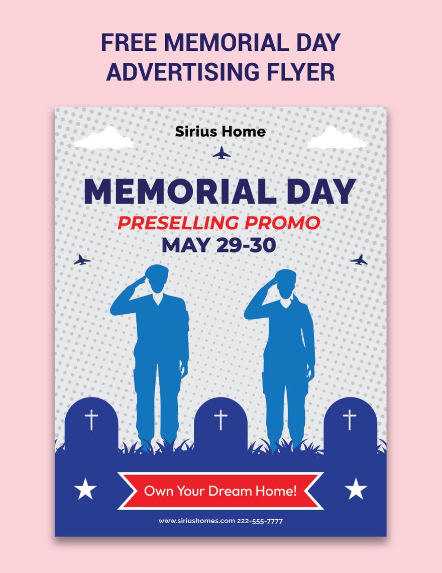 Memorial Day Advertising Flyer