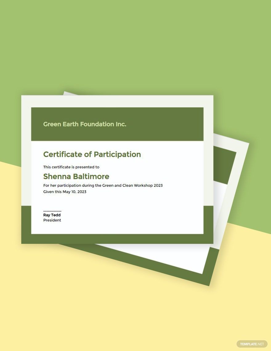 Modern Workshop Certificate Template