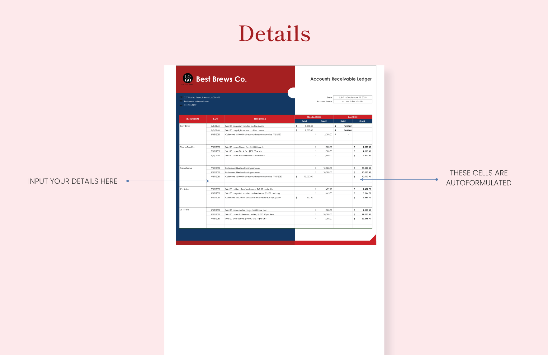 Accounts Receivable Ledger Template Download In Excel Google Sheets   Accounts Receivable Ledger Template 657iv 