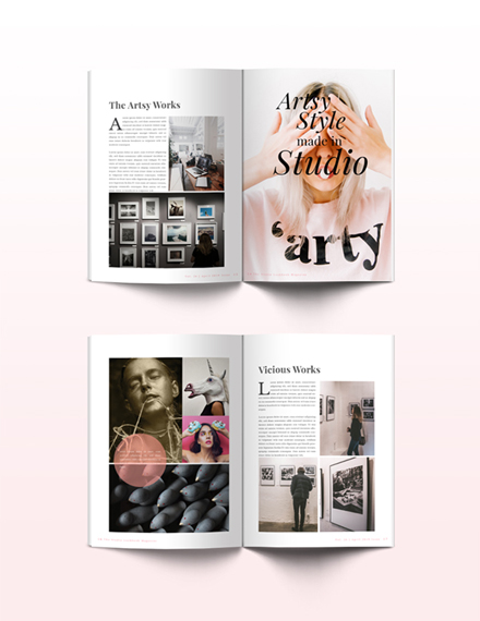 Studio Lookbook Magazine Template in InDesign | Template.net