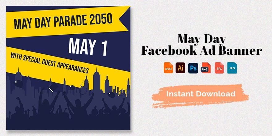 May Day Facebook Ad Banner
