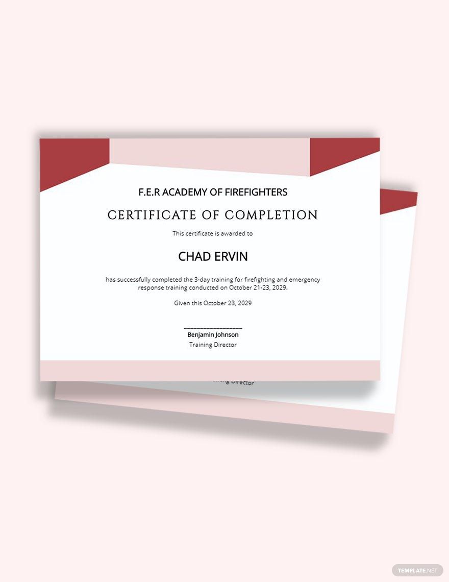 Simple Safety Certificate Template