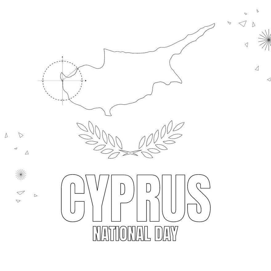 Free Cyprus National Day Outline in Illustrator, PSD, EPS, SVG, PNG, JPEG