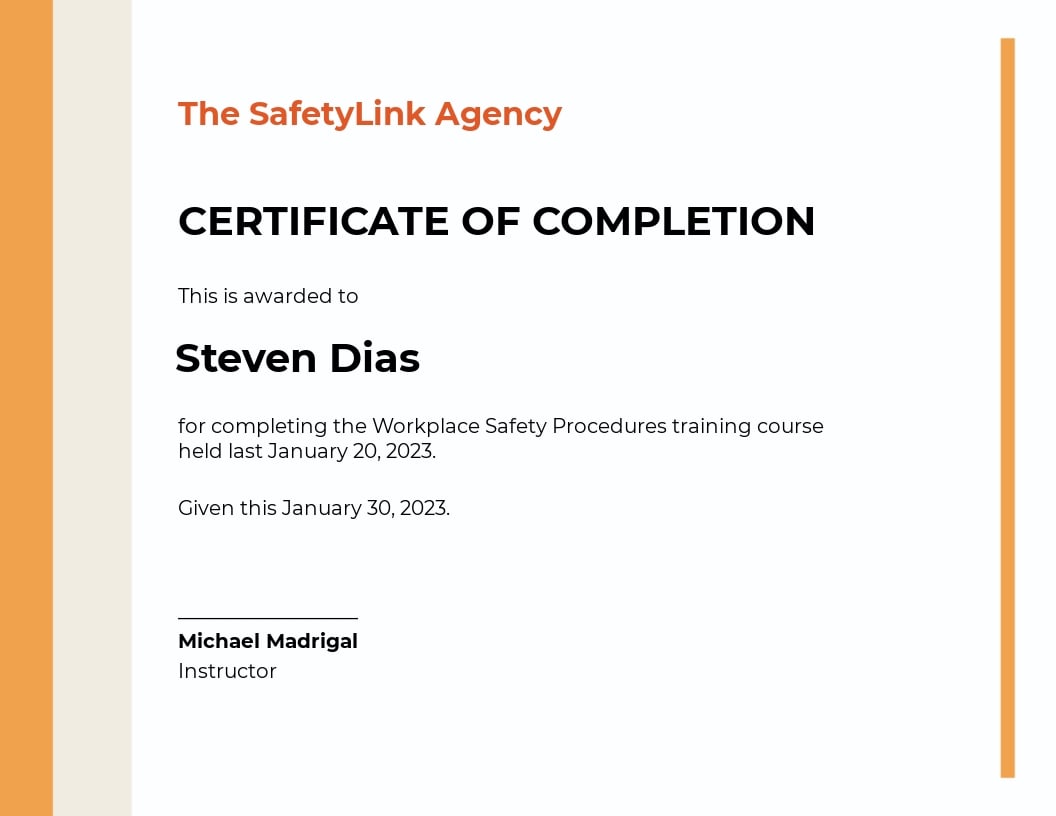 Safety Training Certificate Template.jpe