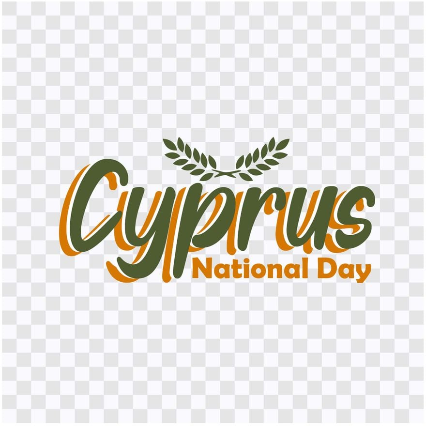 Free Cyprus National Day Text Effect in Illustrator, PSD, EPS, SVG, JPG, PNG