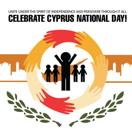 Free Cyprus National Day Whatsapp Post in Illustrator, PSD, EPS, SVG, JPG, PNG