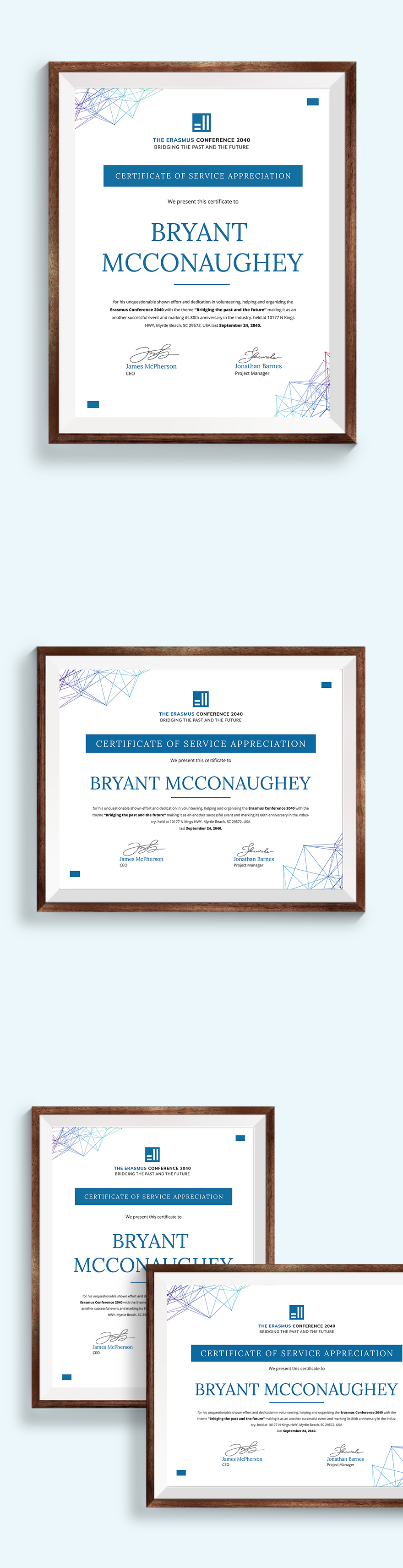 Free 10 Years Service Certificate Template - Google Docs, Word ...