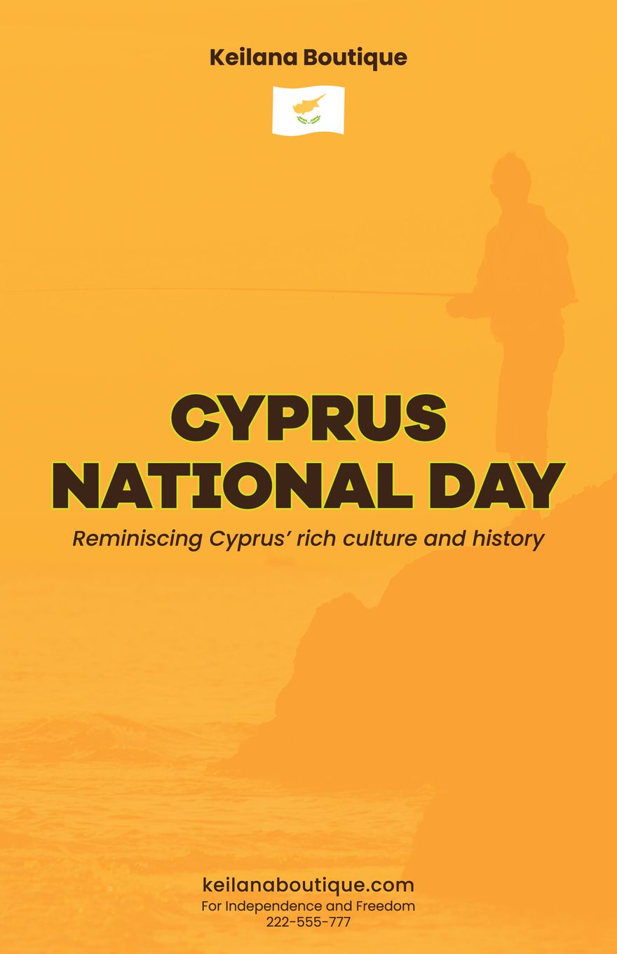 Cyprus National Day Poster