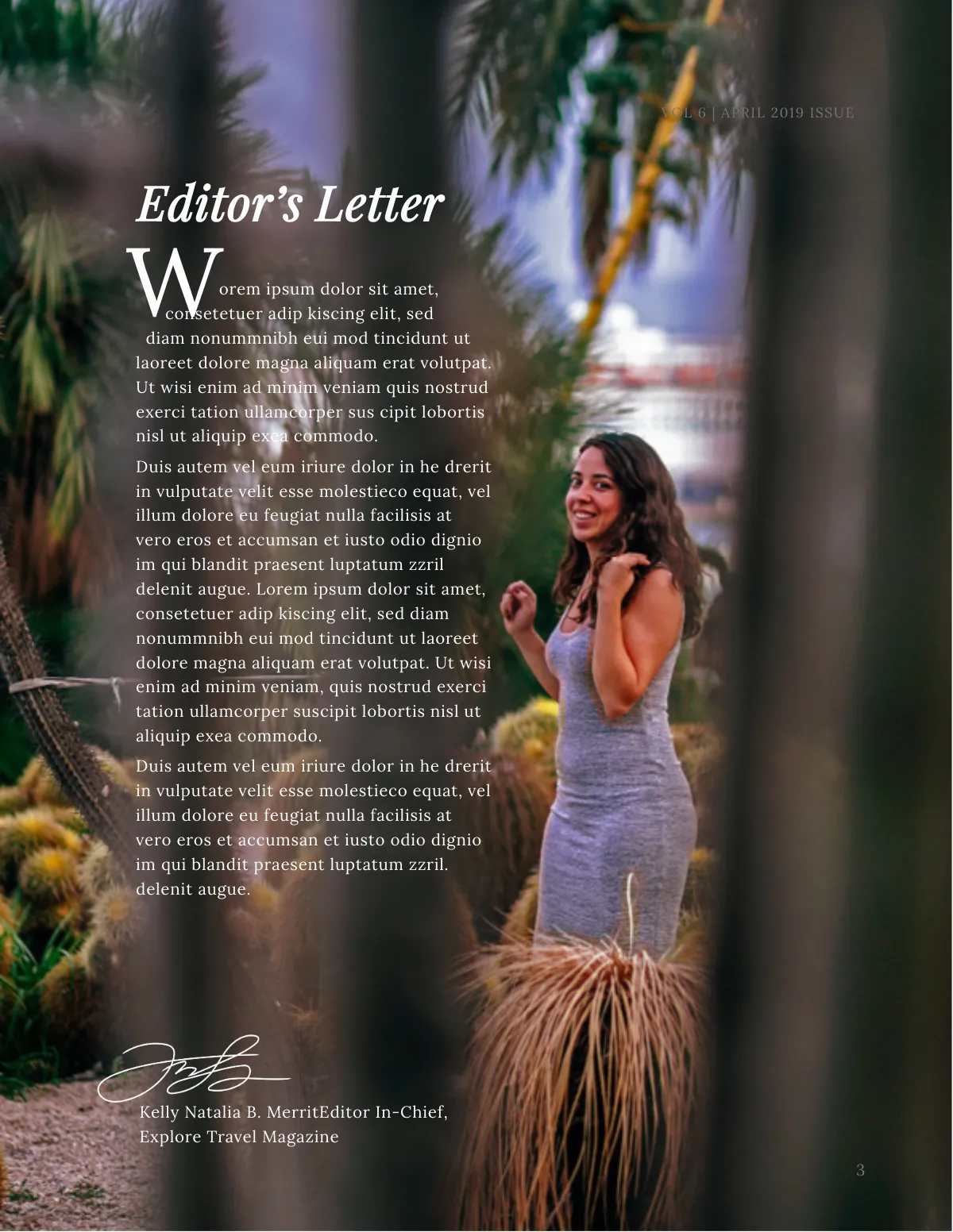 Free Travel Magazine  Template to Edit Online