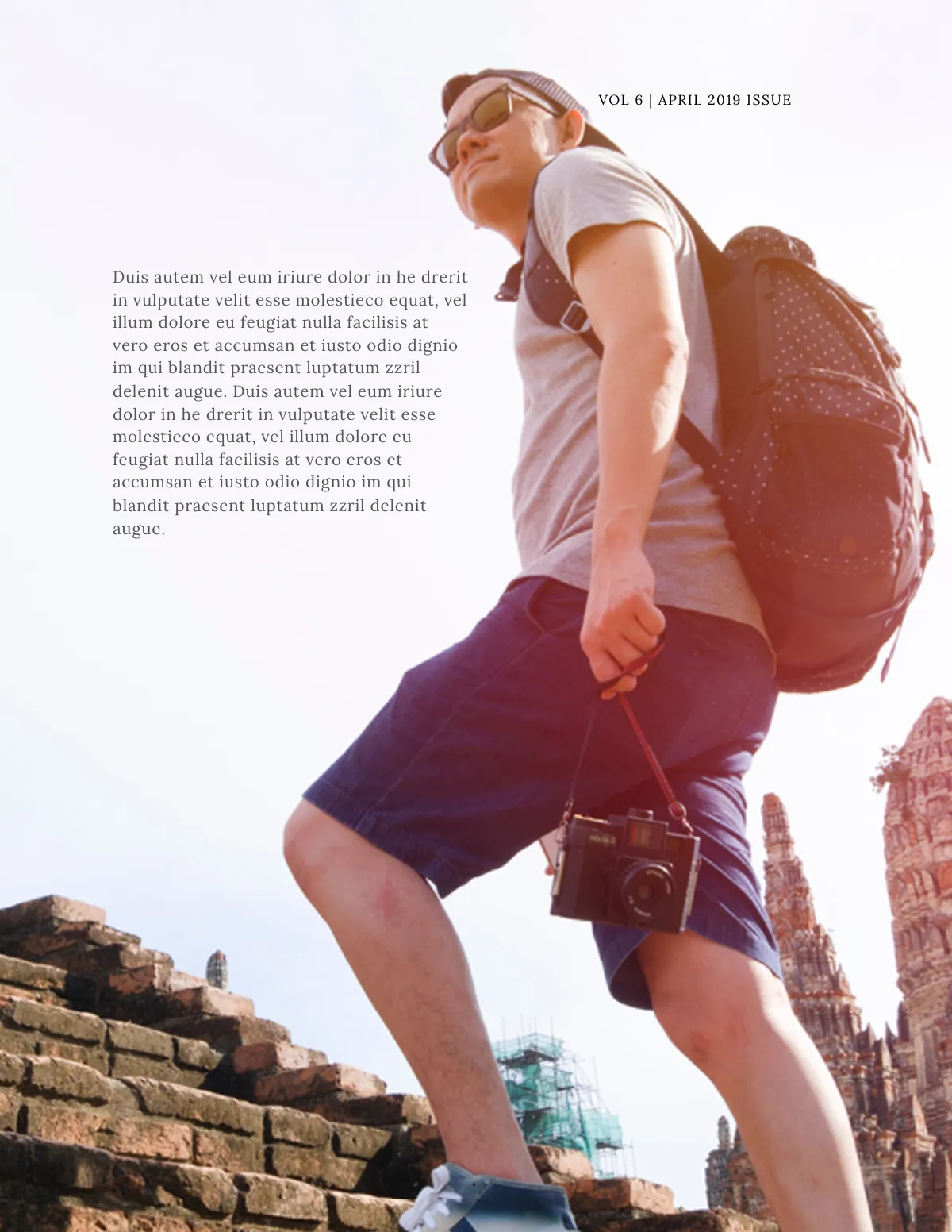 Free Travel Magazine  Template to Edit Online