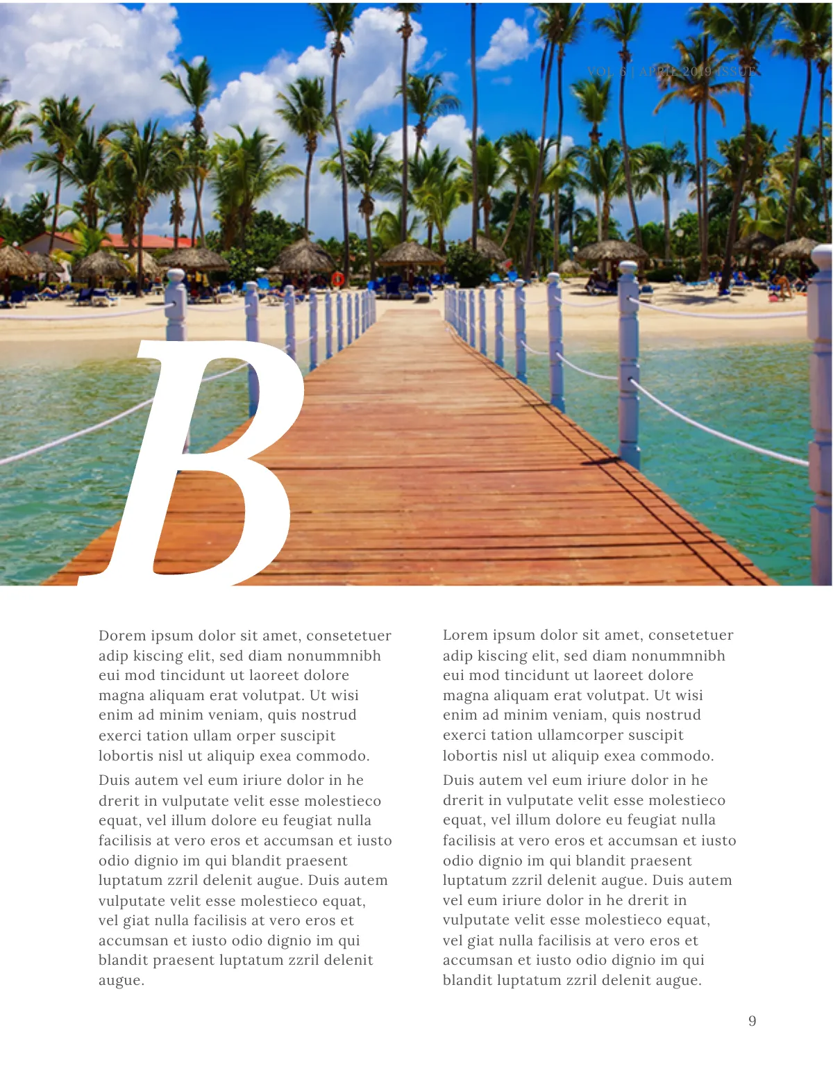 Free Travel Magazine  Template to Edit Online