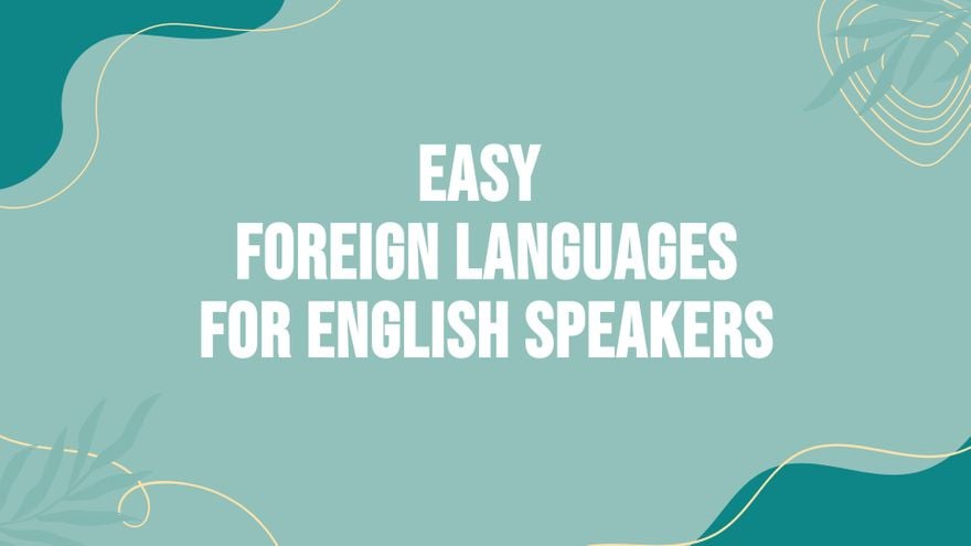 Aesthetic Foreign Language Presentation