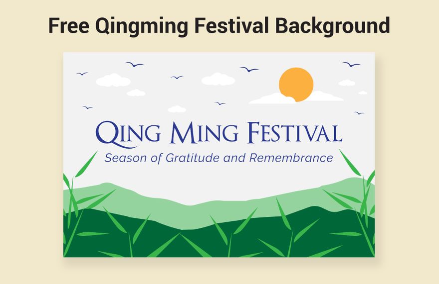 Free Qingming Festival Background