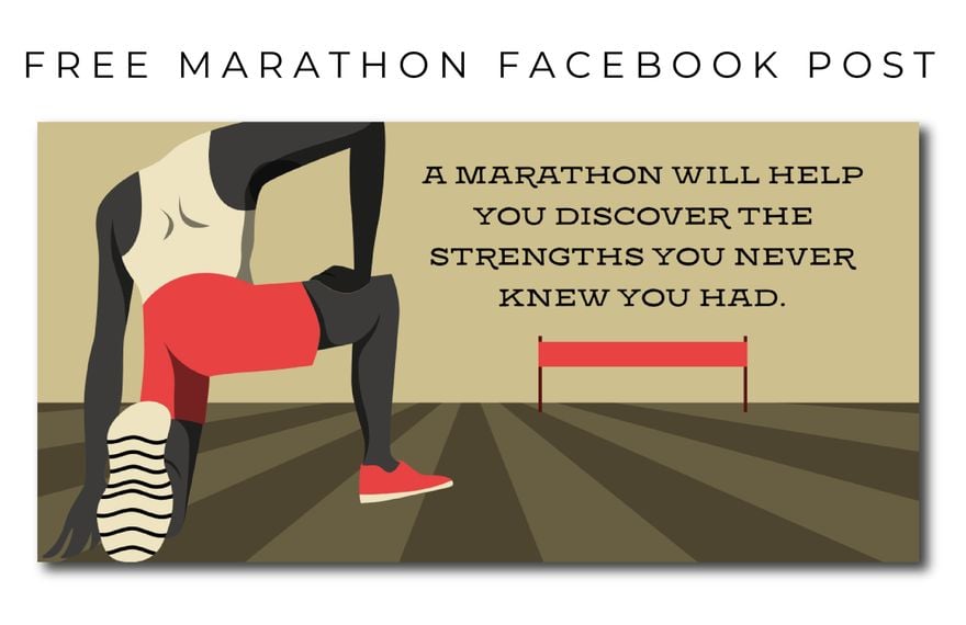 Marathon Facebook Post