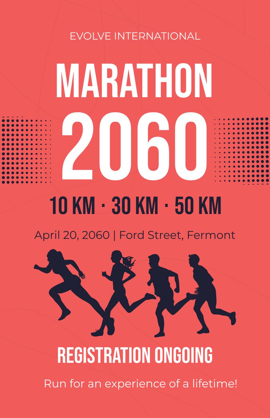 Free Marathon Event Template to Edit Online