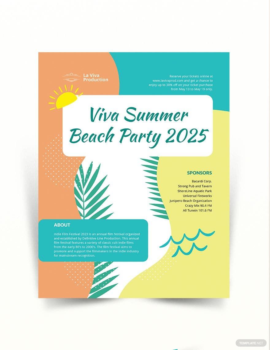 Party Event Flyer Template