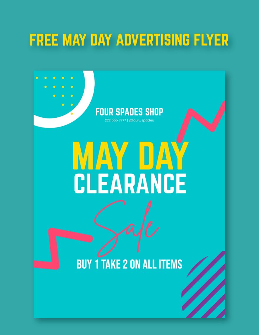 May Day Advertising Flyer