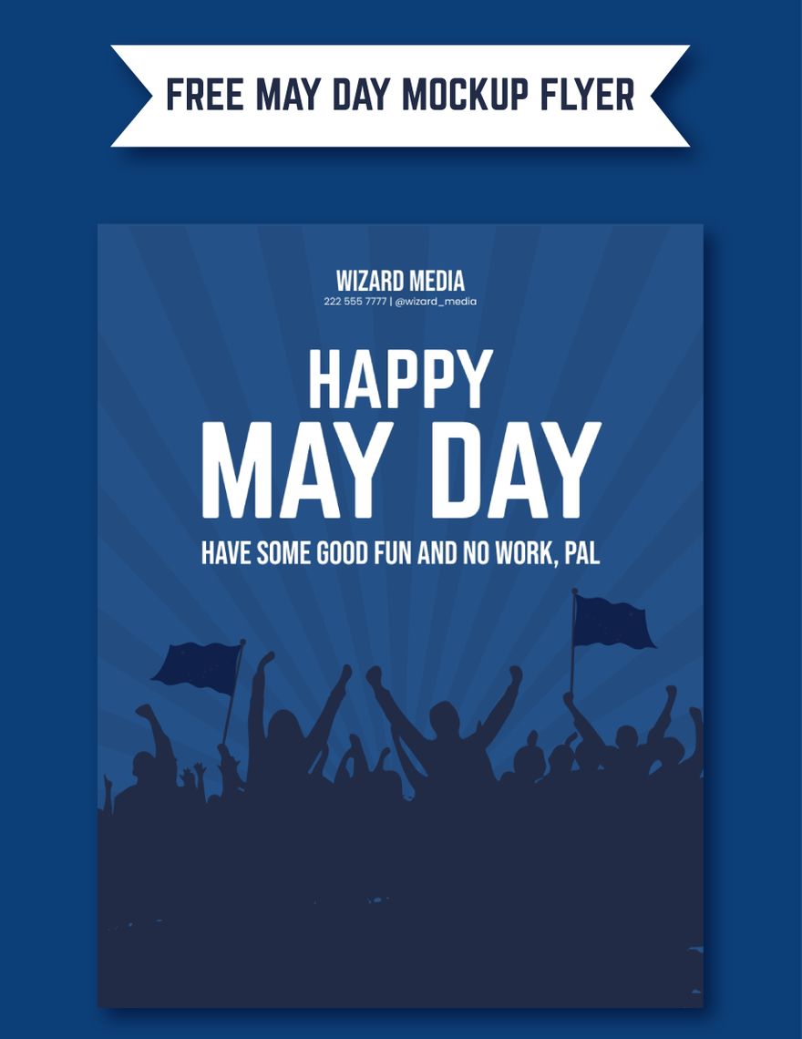 May Day Mockup Flyer