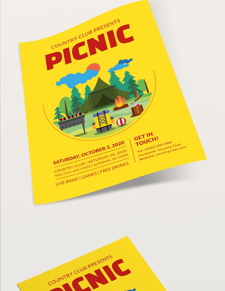 Picnic Flyer Template