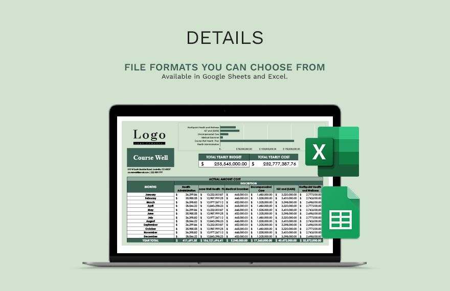 Business Budget Management Template