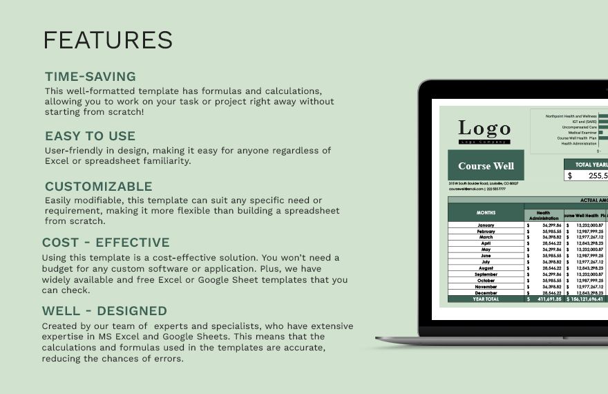 Business Budget Management Template