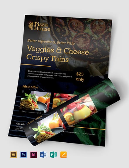 pizza flyer template