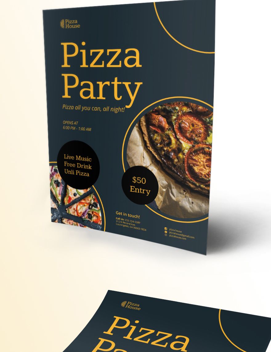 Pizza Party Flyer 