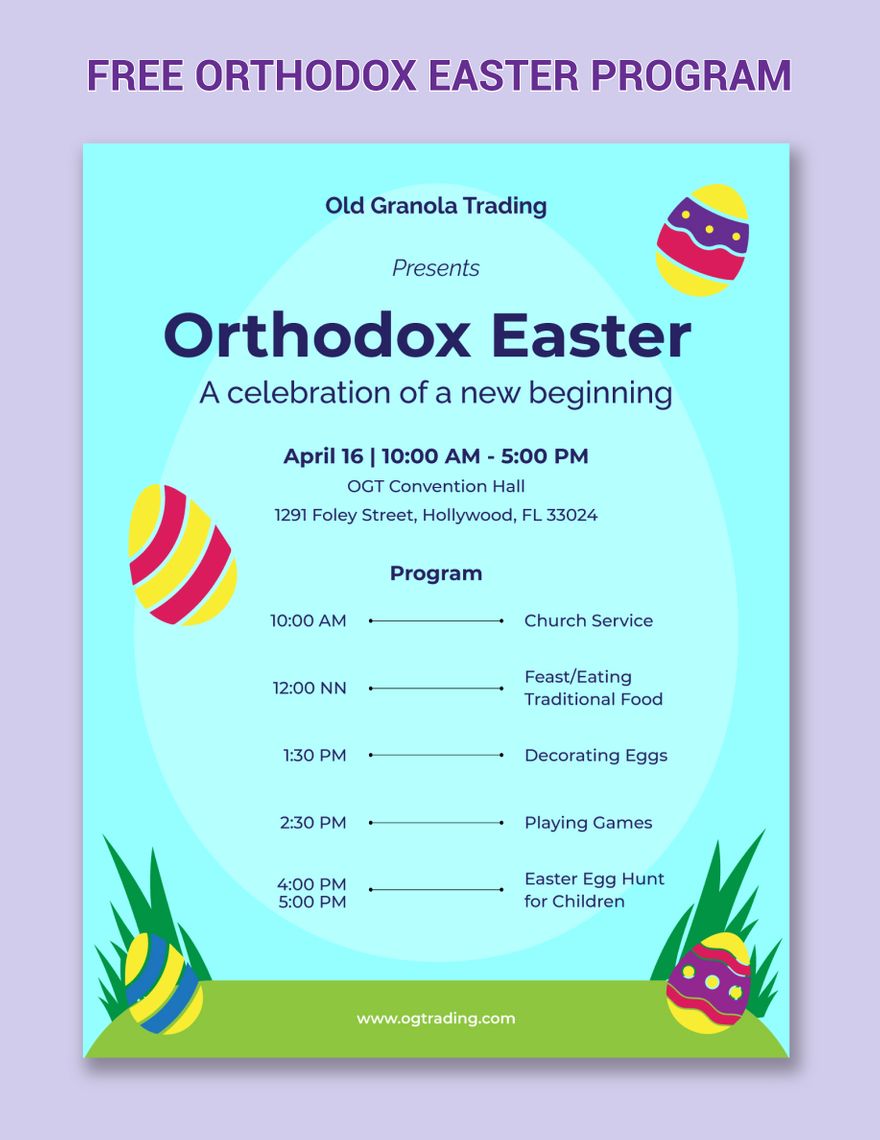 Free Orthodox Easter Program