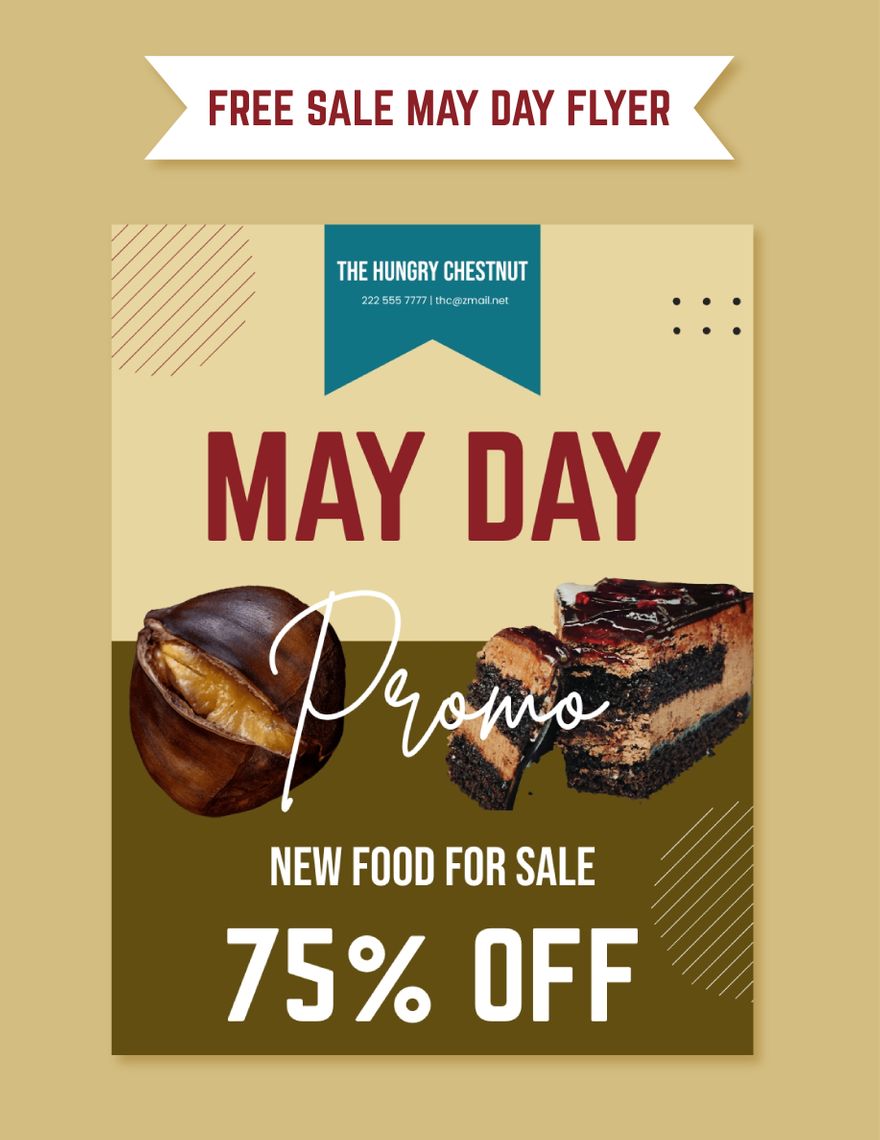 Sale May Day Flyer in Word, Google Docs, Illustrator, PSD, Apple Pages, EPS, SVG, JPG, PNG