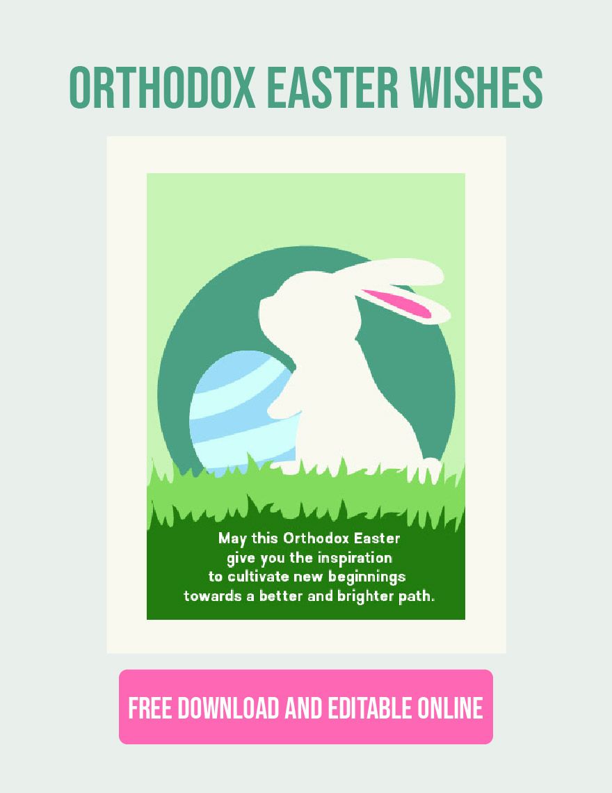 Free Orthodox Easter Wishes - EPS, Google Docs, Illustrator, JPEG ...