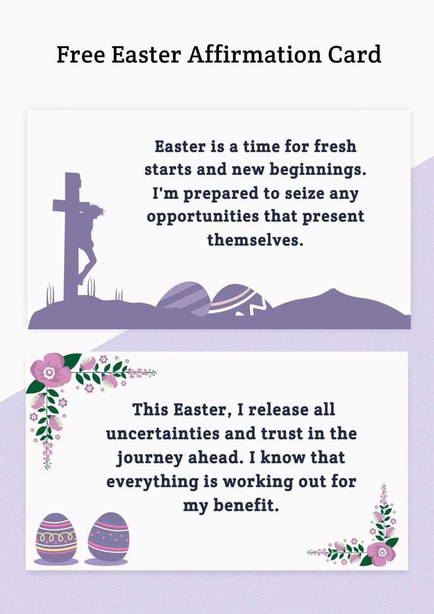 Easter Affirmation Card