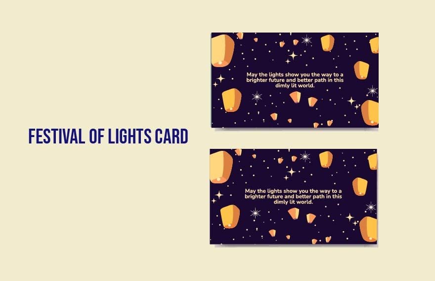 Festival of Lights Card