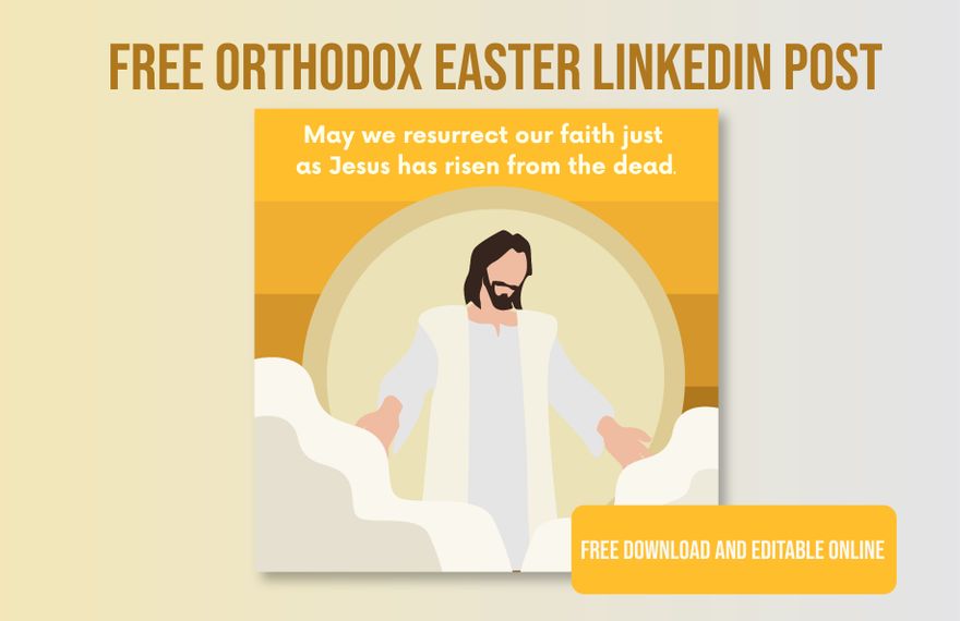 Orthodox Easter Linkedin Post