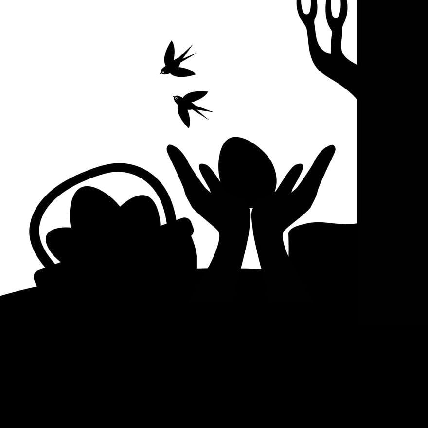 Orthodox Easter Silhouette in Illustrator, EPS, SVG, JPG, PNG